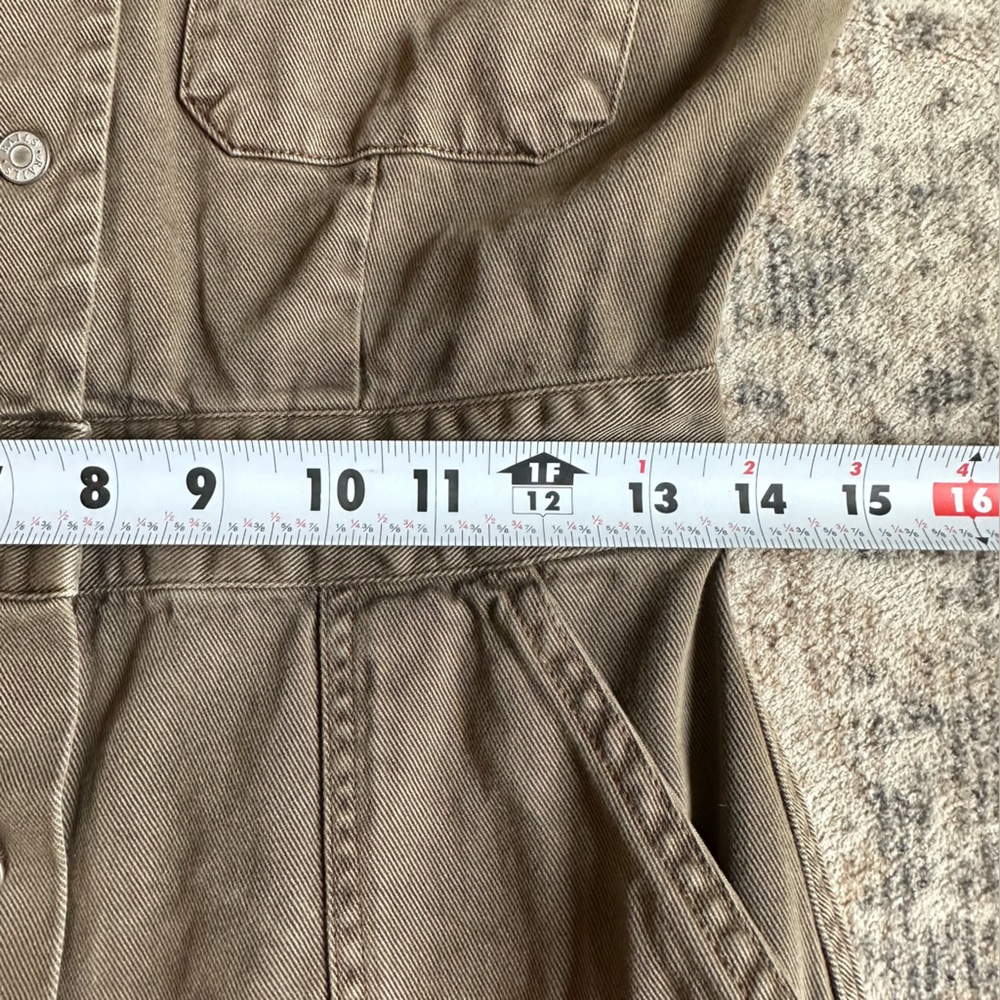 Rails Utility Shirt Dress Olive Green Button Front‎ Mini Dress Size Small - Picture 6 of 8